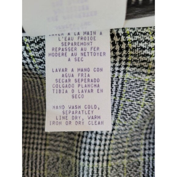 Lindsey Scott Womens Size 14 Plaid Blazer & Black Skirt Suit Set Vintage USA - Picture 7 of 13